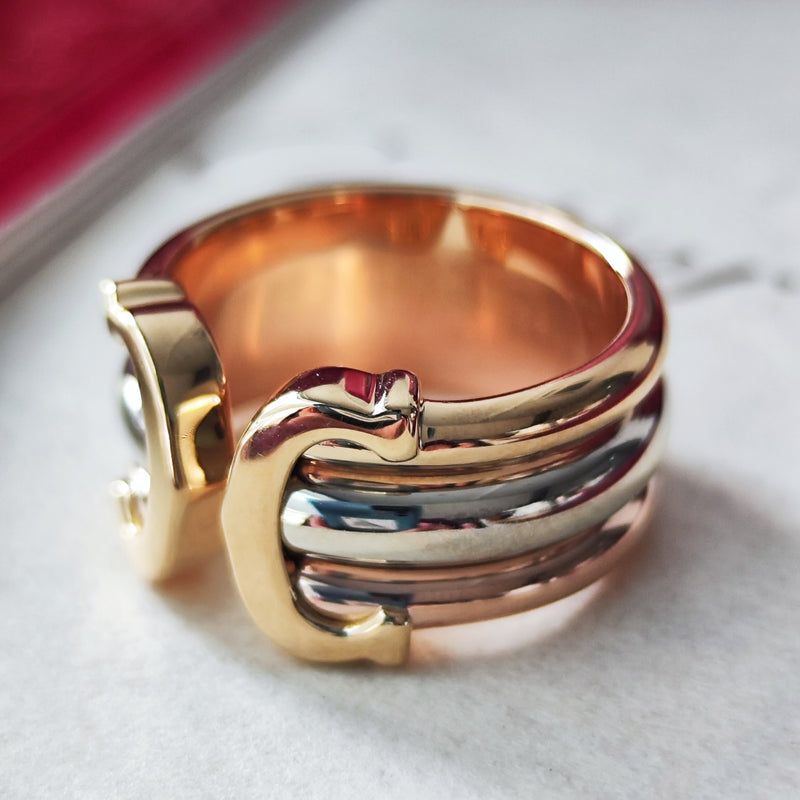 Cartier カルティエ 2C（デューブル・シー）18金 7号