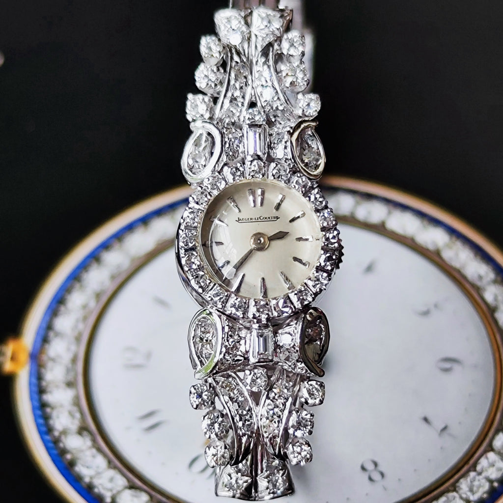 【OH済み】JAEGER LE COULTRE ジャガー・ルクルト バックワインド 金無垢時計
