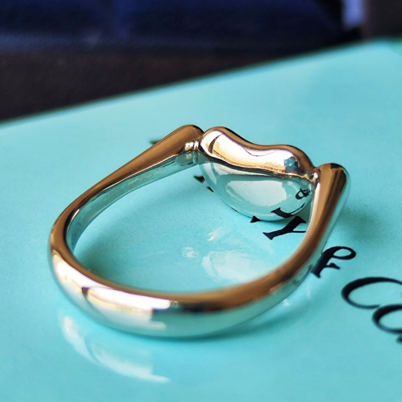 TIFFANY&Co ティファニー ビーン ダイヤモンドリング プラチナ