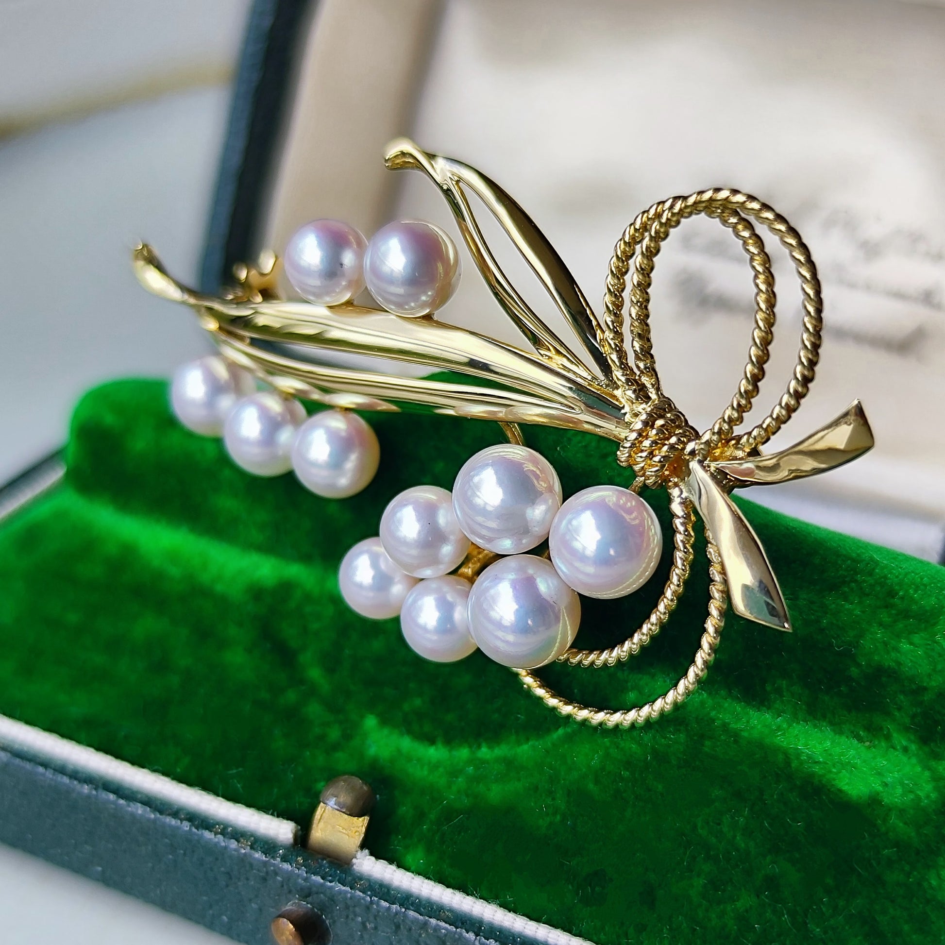 MIKIMOTO ミキモト あこや真珠 18金 ブローチ