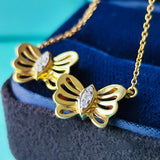 TIFFANY &Co ティファニー バタフライ ダイヤモンド ネックレス