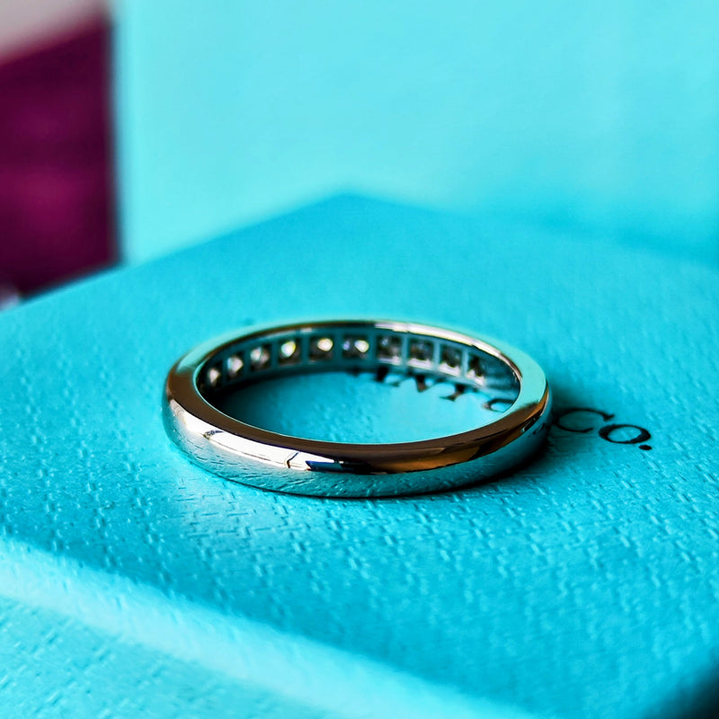 TIFFANY &Co ティファニー ダイヤモンド ハーフエタニィリング プラチナ