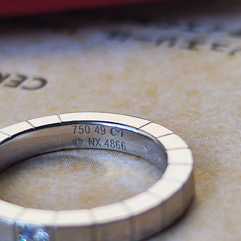 【廃盤 Cartier カルティエ】 ラニエール ダイヤモンド 18金WG 49