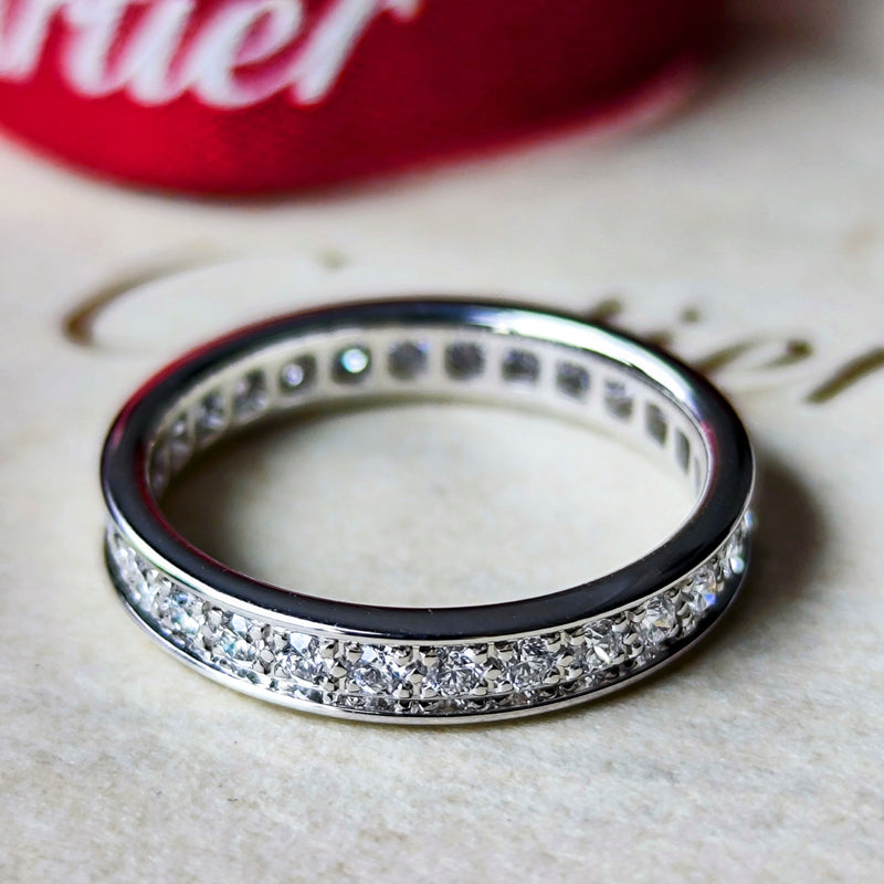 Cartier カルティエ ダイヤモンド フルエタニティリング 18金WG 49