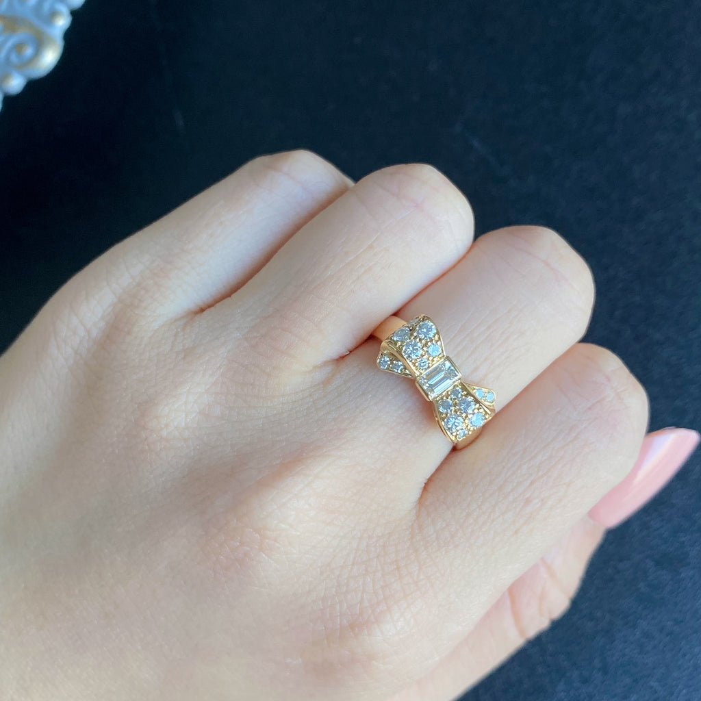 【Vintage Van Cleef & Arpels】ヴァンクリーフ&アーペル リボンリング