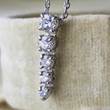 MIKIMOTO ミキモト ダイヤモンド グラデーションネックレス 18金WG