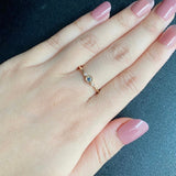 天然アレキサンドライト 天然ダイヤモンド リング