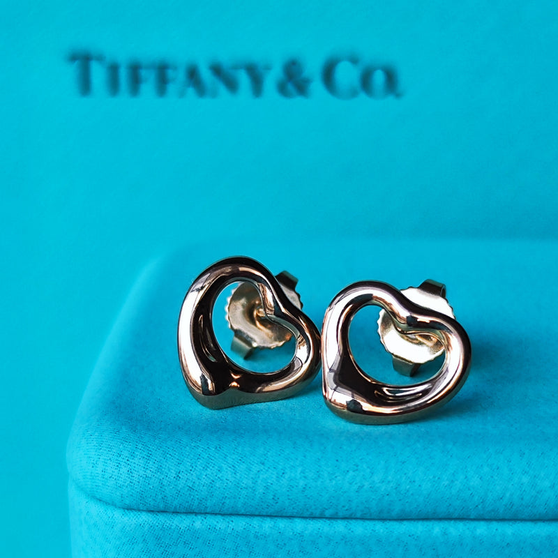TIFFANY &Co ティファニー オープンハート 18金PG ピアス