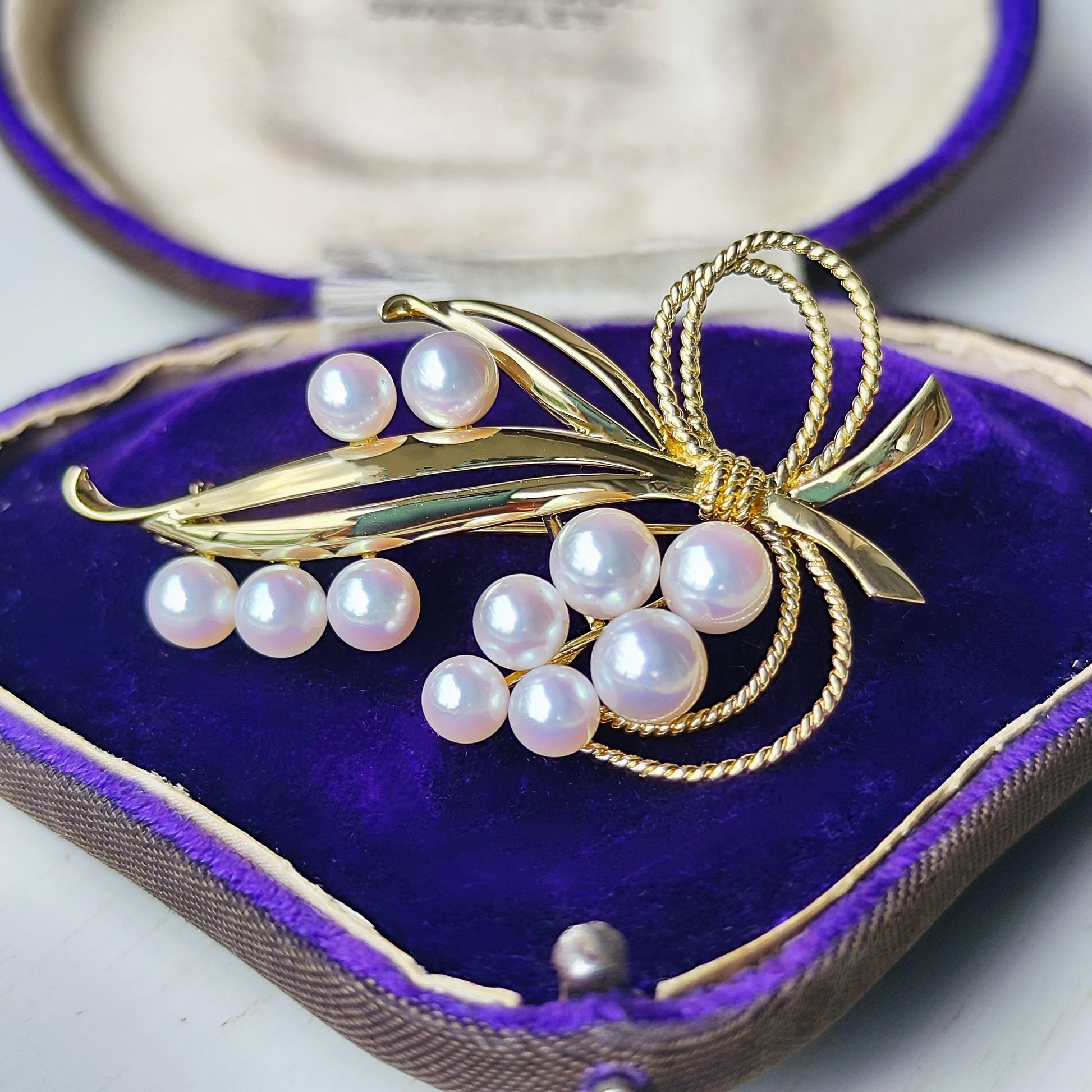 MIKIMOTO ミキモト あこや真珠 18金 ブローチ