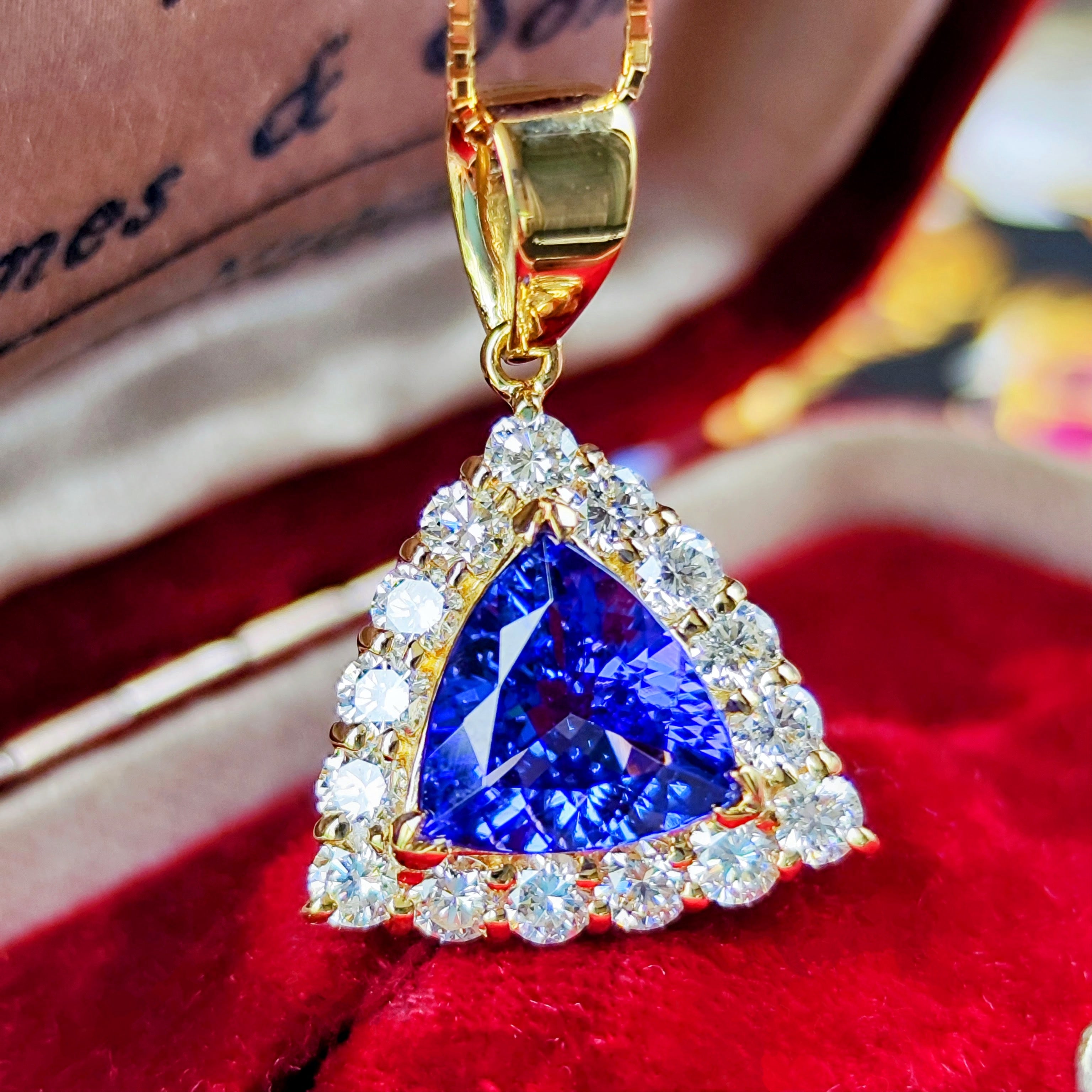 天然タンザナイト 1.82ct 天然ダイヤモンド ネックレス – Mico宝飾店