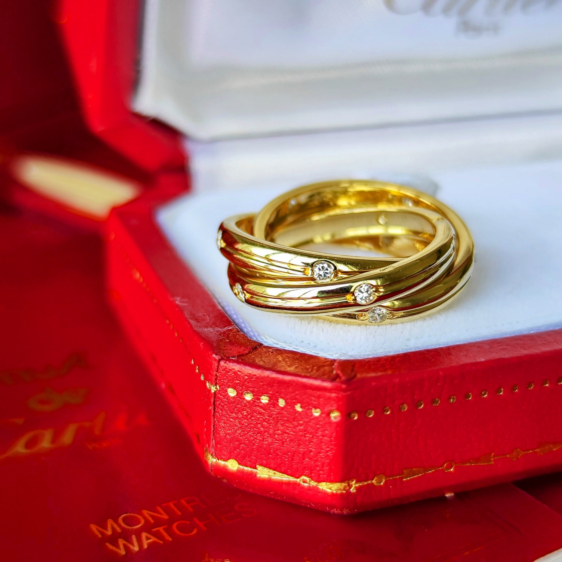 Cartier カルティエ トリニティコンステレーション ダイヤモンドリング 18金YG 49