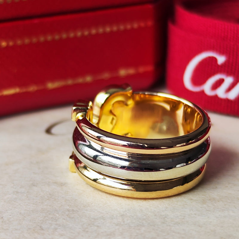Cartier カルティエ 2C（デューブル・シー）18金 11号 リング