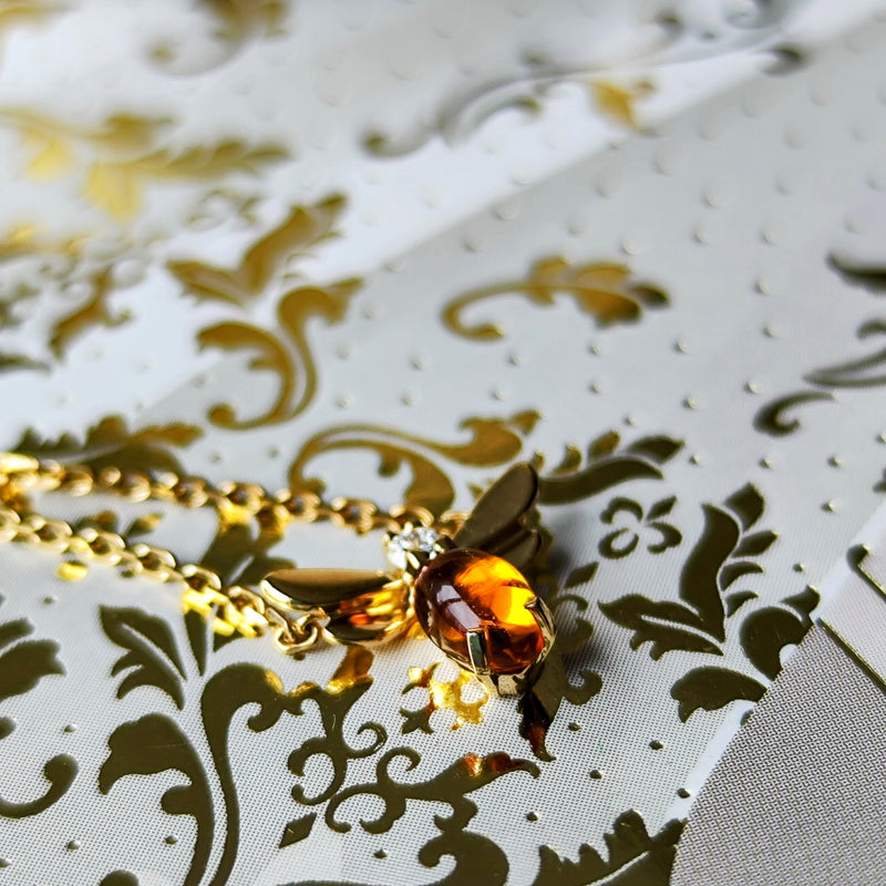 Chaumet ショーメアトラップ・モワ 天然シトリン 天然ダイヤモンド ネックレス