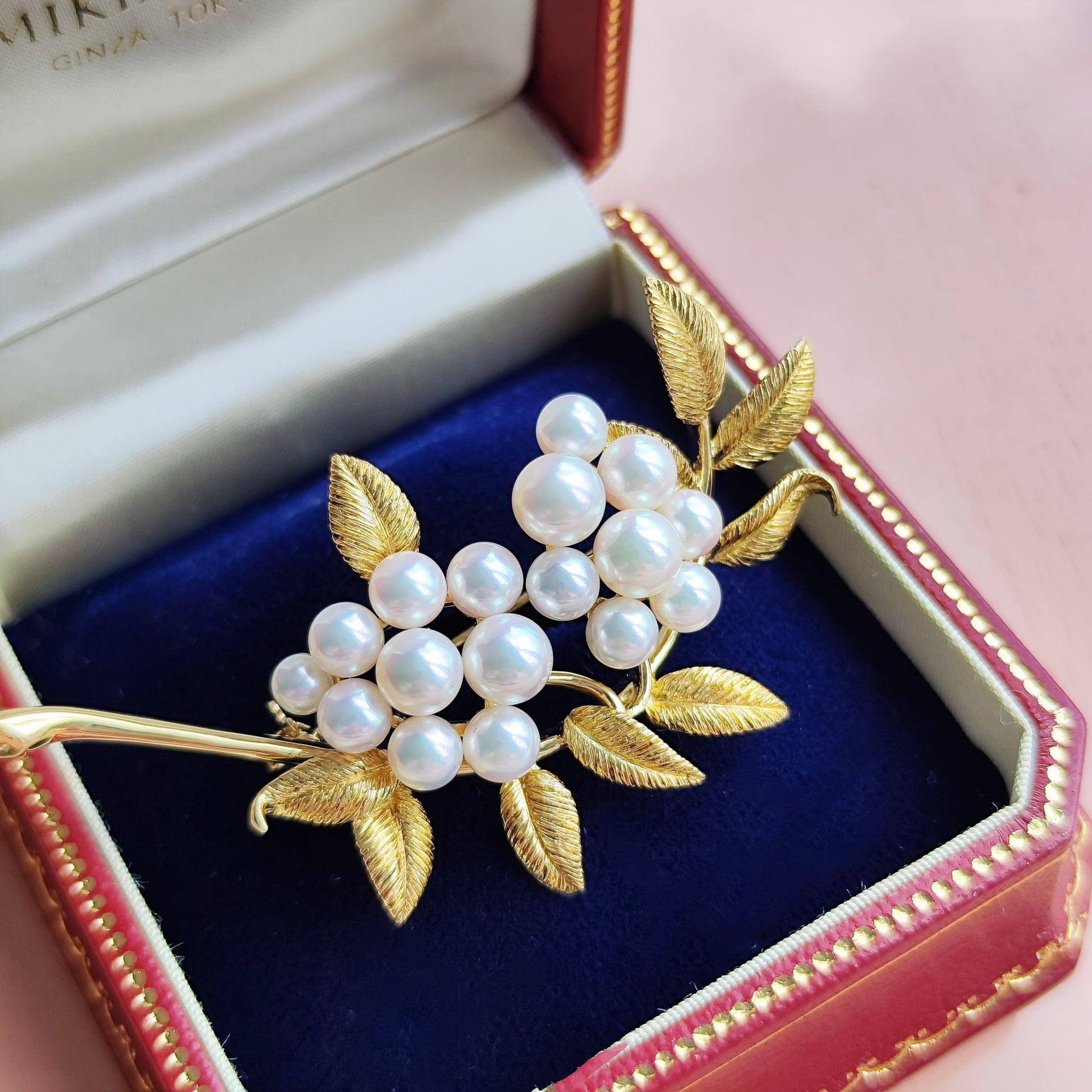 MIKIMOTO ミキモト あこや真珠 ブローチ
