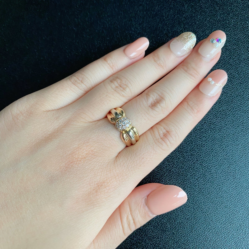 【Vintage Cartier】カルティエ LIVIA
リヴィア スリーカラー ダイヤモンドリング 11号