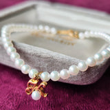 MIKIMOTO ミキモト あこや真珠 ブレスレット チャーム付き