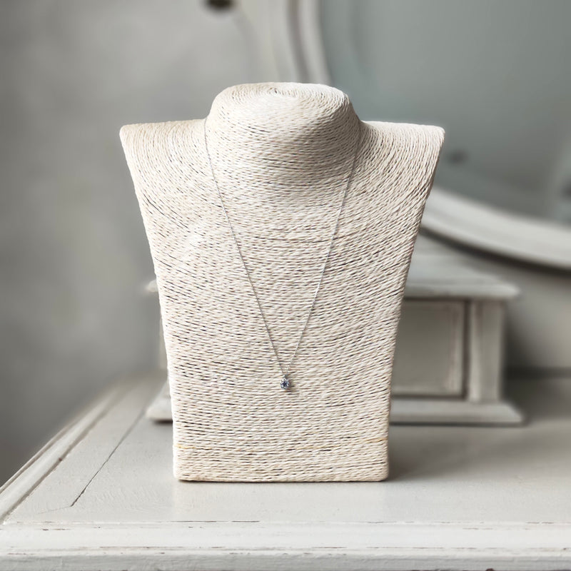 天然アレキサンドライト 天然ダイヤモンド プラチナネックレス