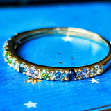 天然石 マルチカラーリング 18金