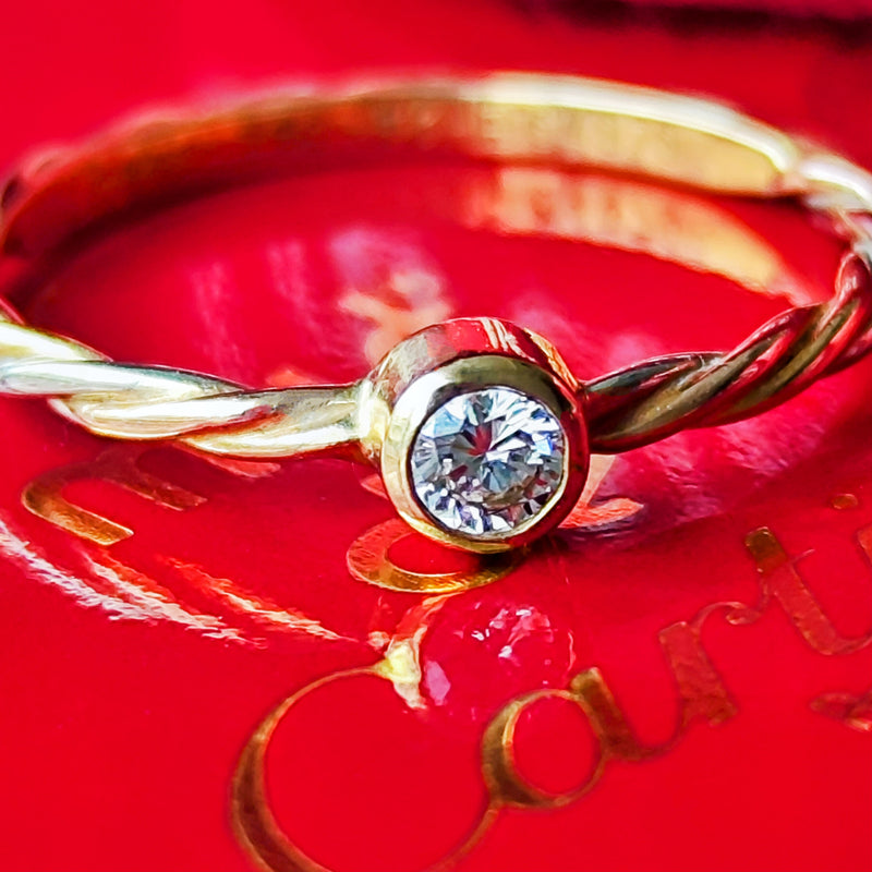 Cartier カルティエ スリーカラーツイストリング