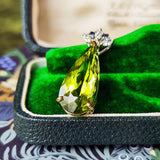 天然トルマリン 10.98ct 天然アレキサンドライト 天然ダイヤモンド ペンダントトップ