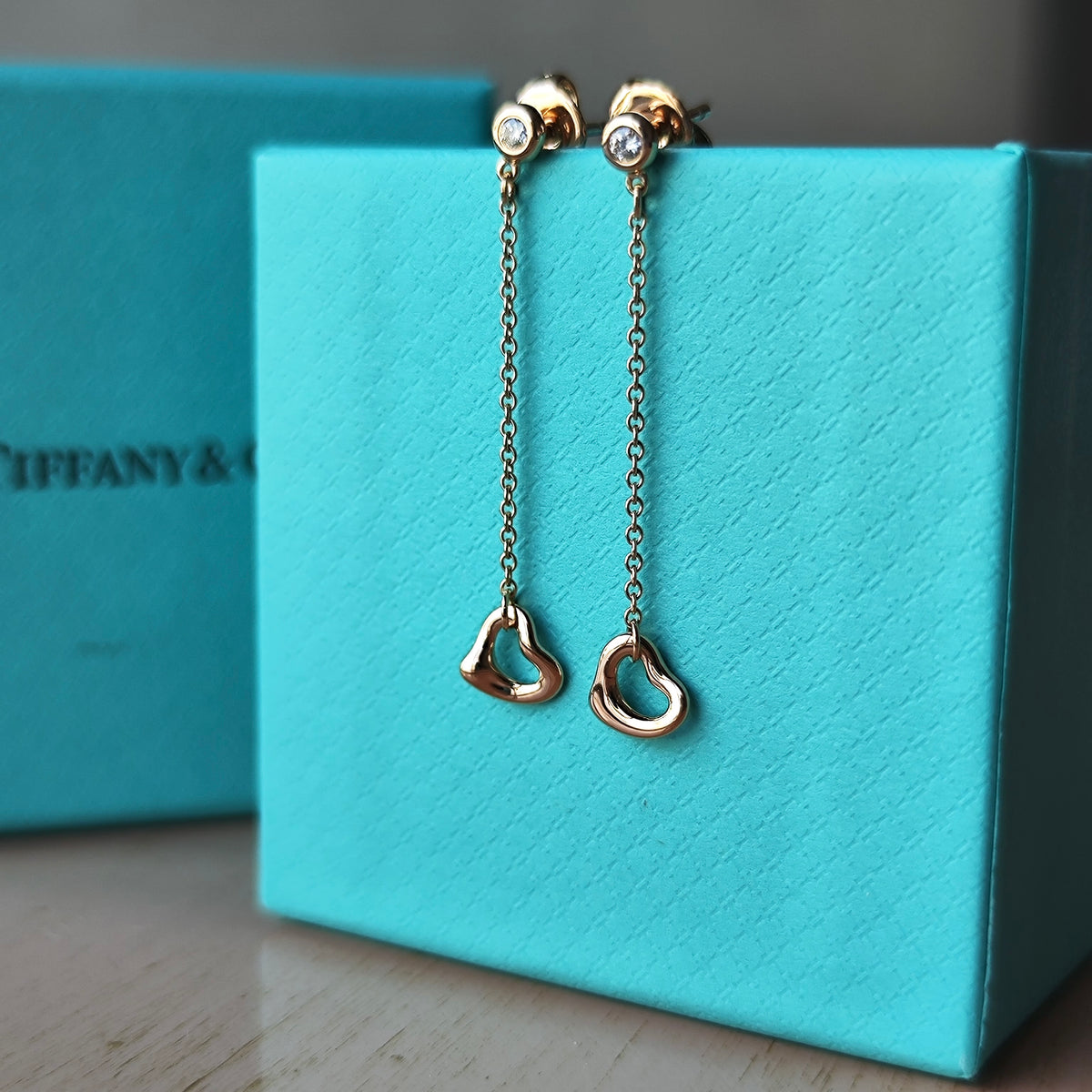 TIFFANY &Co ティファニー バイザヤード オープンハート ダイヤモンド 