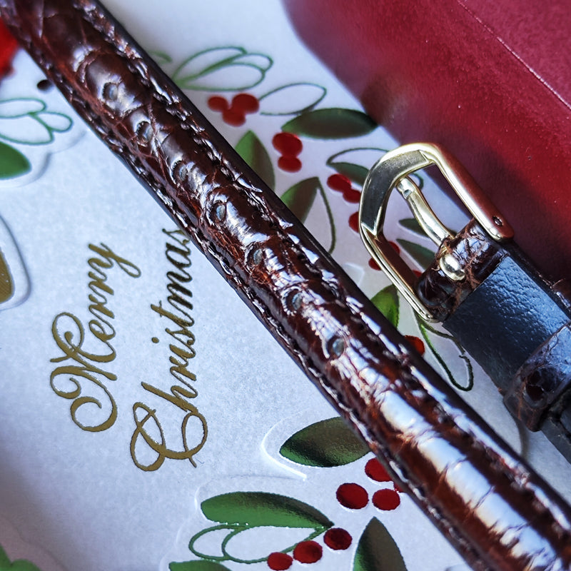 【OH済み】OMEGA オメガ Geneve ジュネーヴ ストライプ文字盤 手巻き腕時計