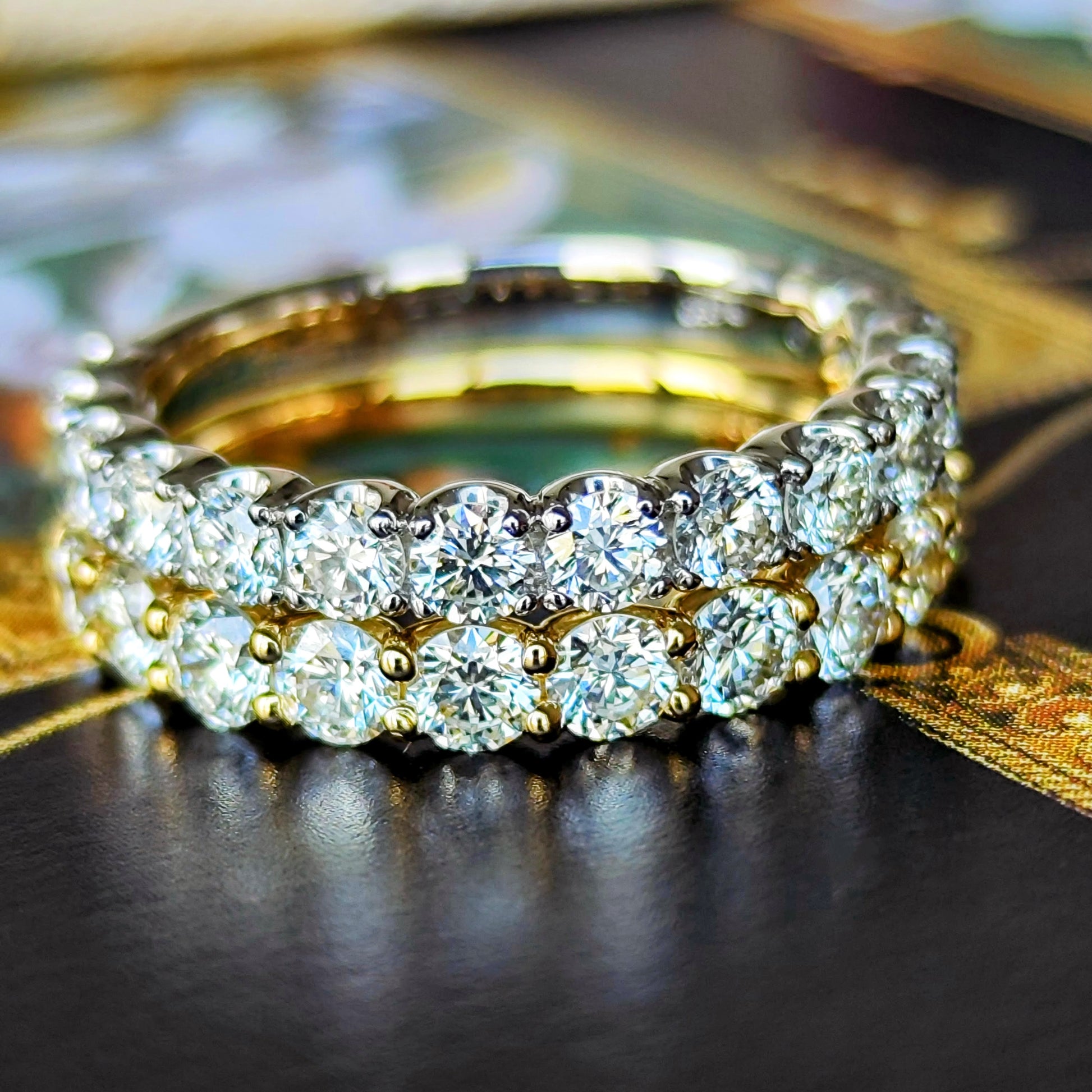 【全石ハート&キューピッド】天然ダイヤモンド 15石 ハーフエタニティリング 18金