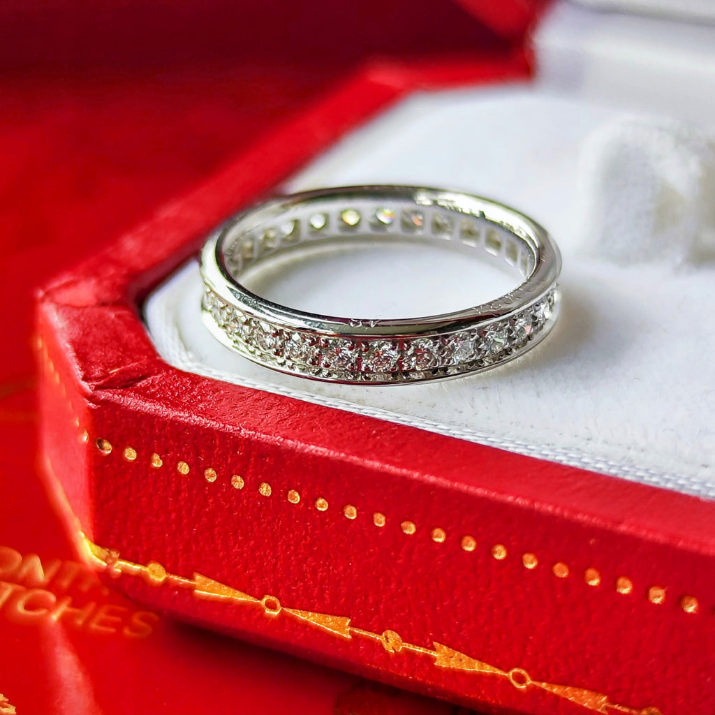 Cartier カルティエ バレリーナ フルエタニティリング 18金WG 48