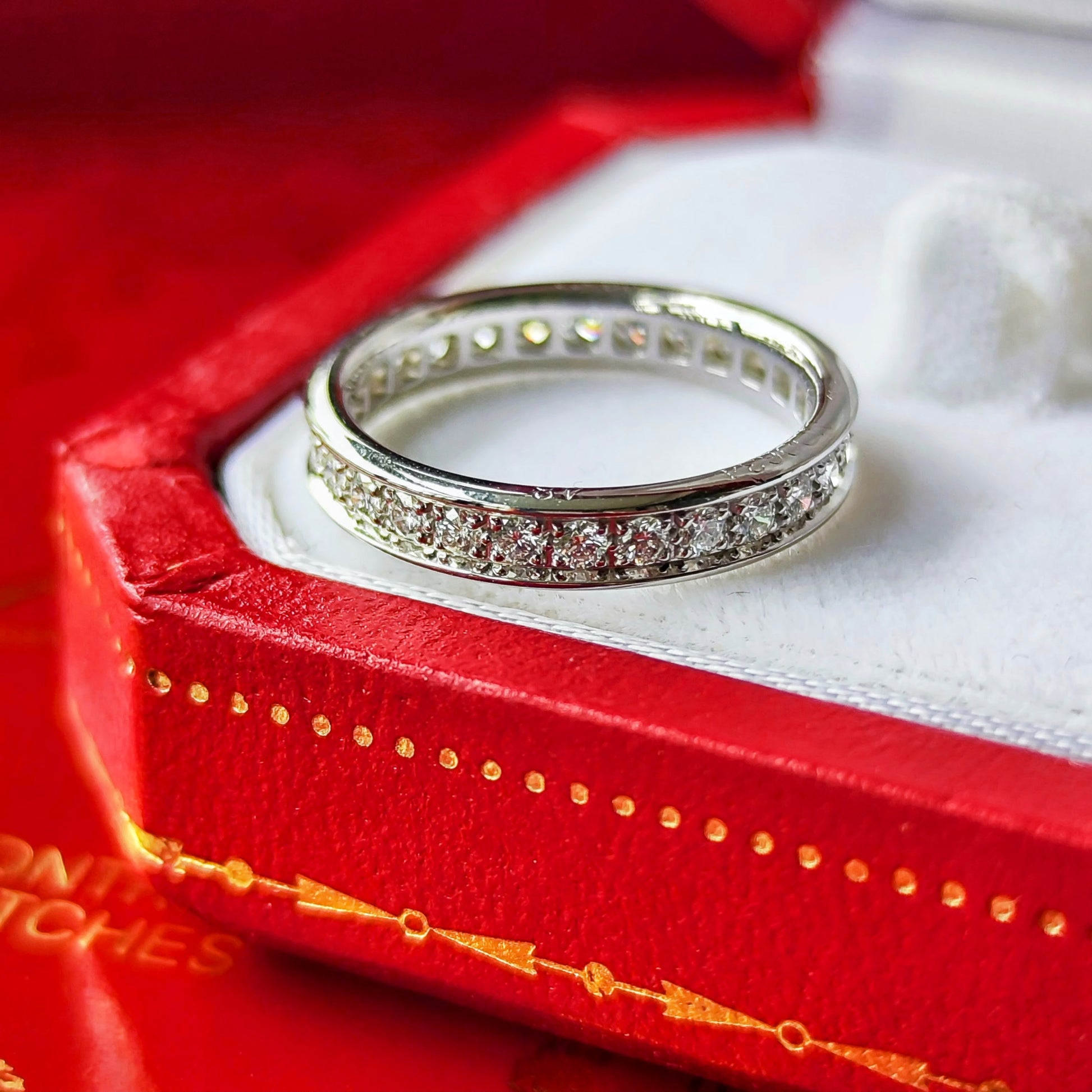 Cartier カルティエ バレリーナ フルエタニティリング 18金WG 48