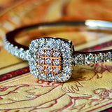 【ピンクダイヤ】天然ダイヤモンド プラチナリング