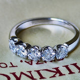 MIKIMOTO ミキモト 天然ダイヤモンド 0.74ct ハーフエタニティリング