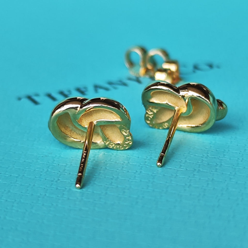 TIFFANY &Co ティファニー ノットピアス 18金YG