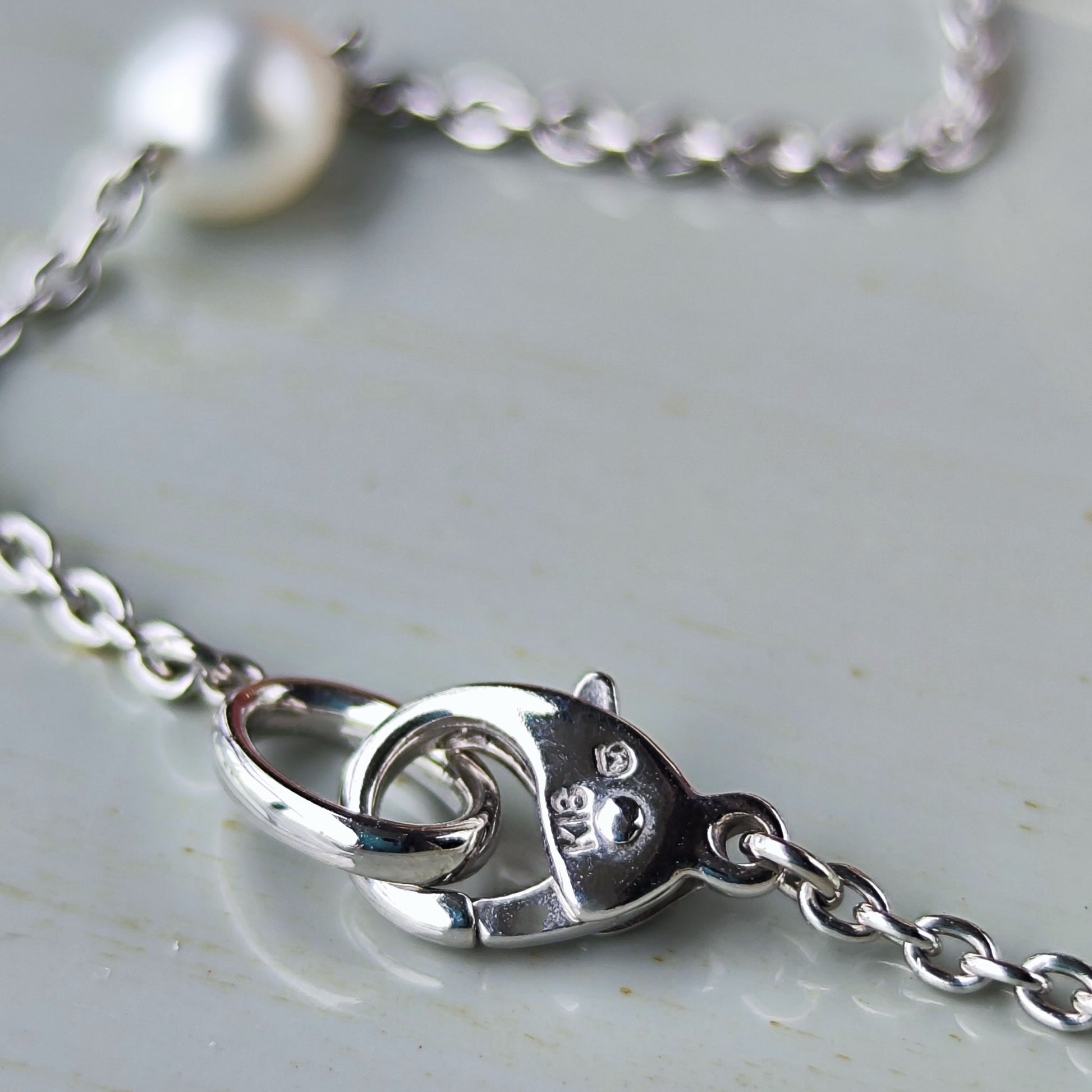 MIKIMOTO ミキモト  白蝶真珠 ブレスレット 18金WG