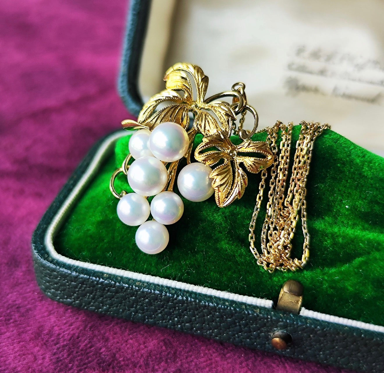 MIKIMOTO ミキモト あこや真珠 葡萄 ネックレス 18金