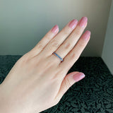 天然アレキサンドライト ダイヤカット ハーフエタニティリング 18金PG