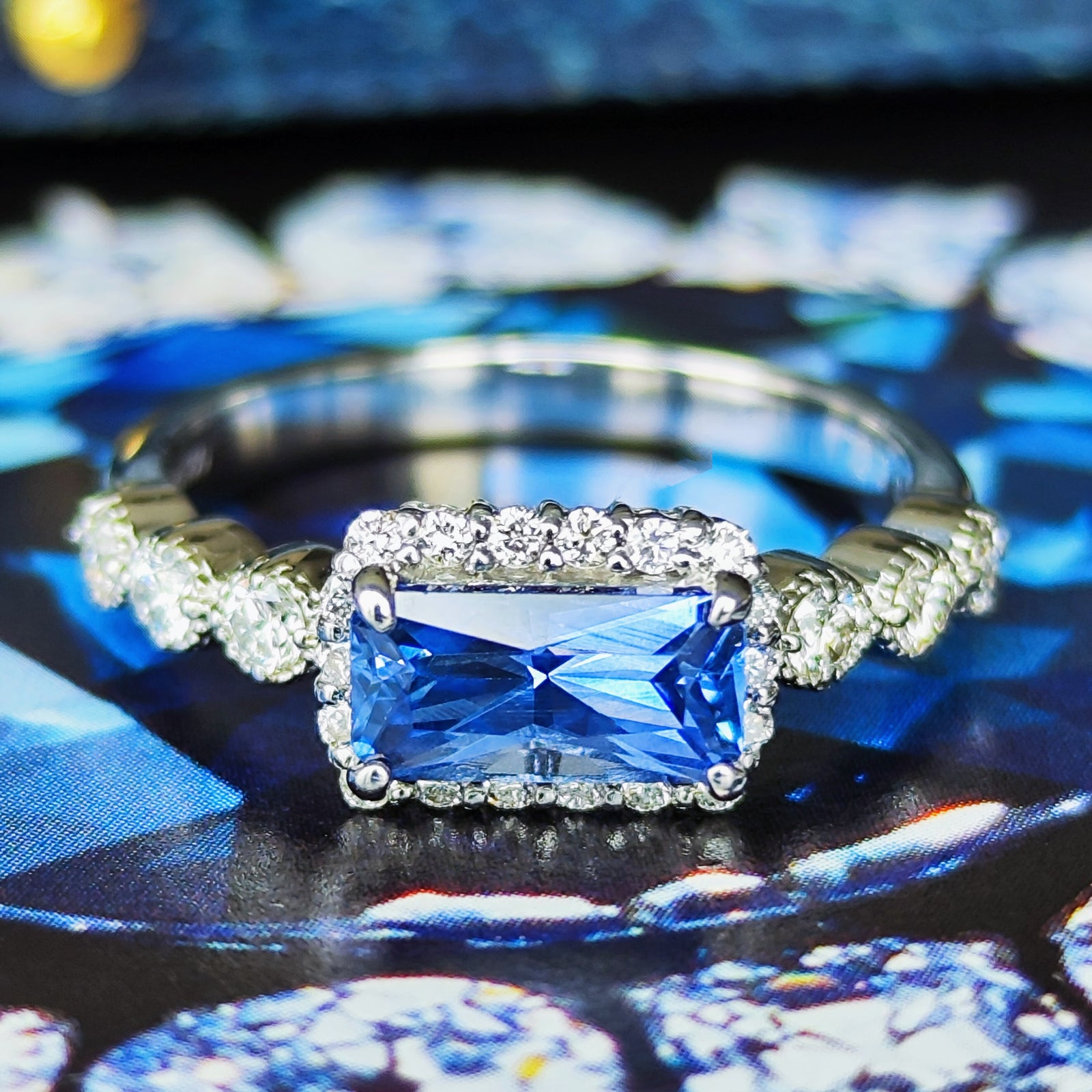 天然サファイア 1.13ct 天然ダイヤモンド リング – Mico宝飾店