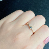 天然アレキサンドライト 天然ダイヤモンド リング