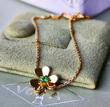 Van Cleef & Arpels ヴァンクリーフ&アーペル フリヴォル ミニ エメラルド ブレスレット