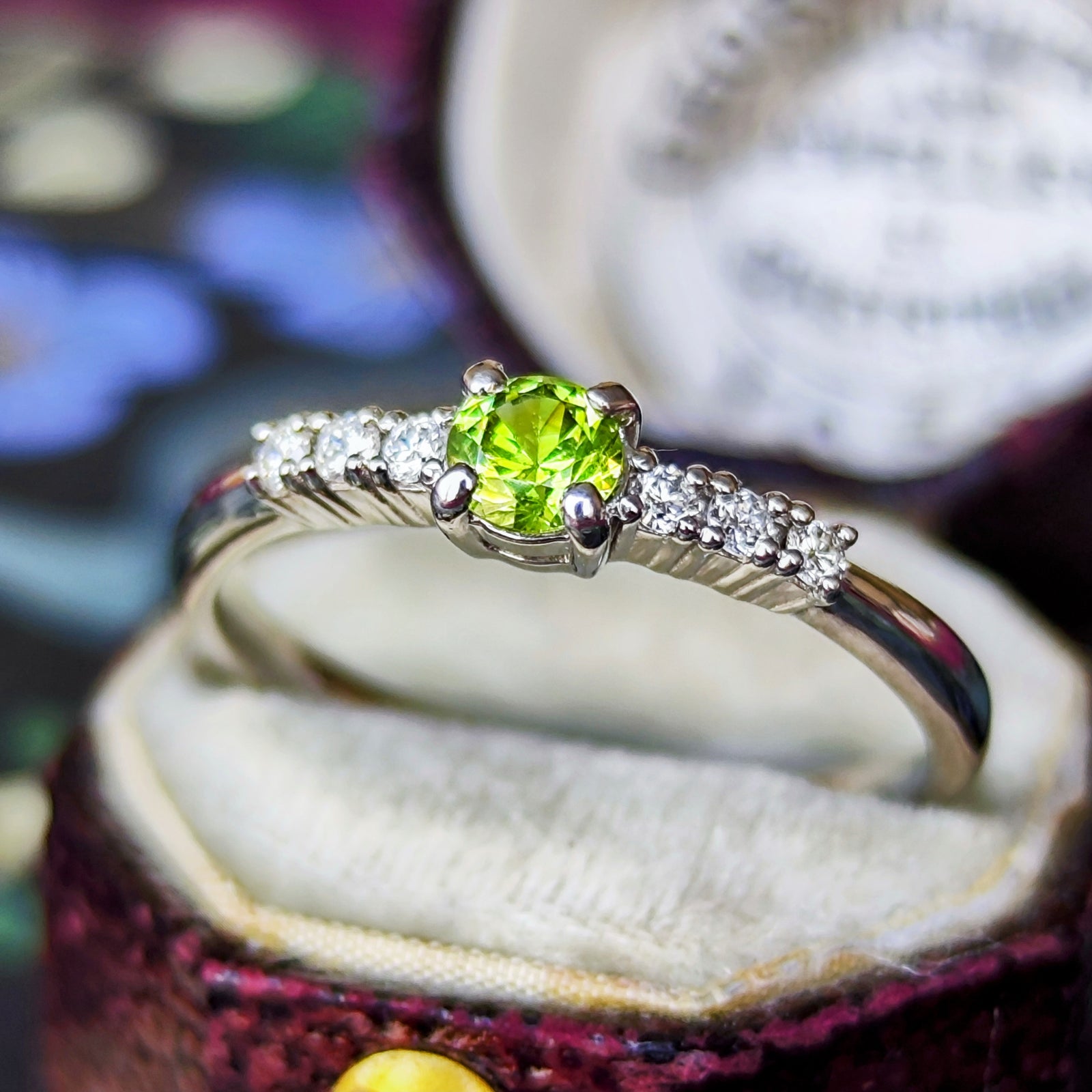 天然デマントイドガーネット 天然ダイヤモンド リング – Mico宝飾店