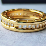 BVLGARI ブルガリ B-ZERO1 ビーゼロワン フルダイヤ 18金YG 11号