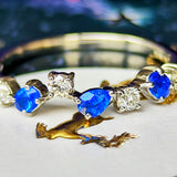 天然アウイナイト 天然ダイヤモンド プラチナリング