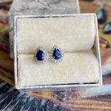 【ピアス】天然サファイア 天然ダイヤモンド 新品