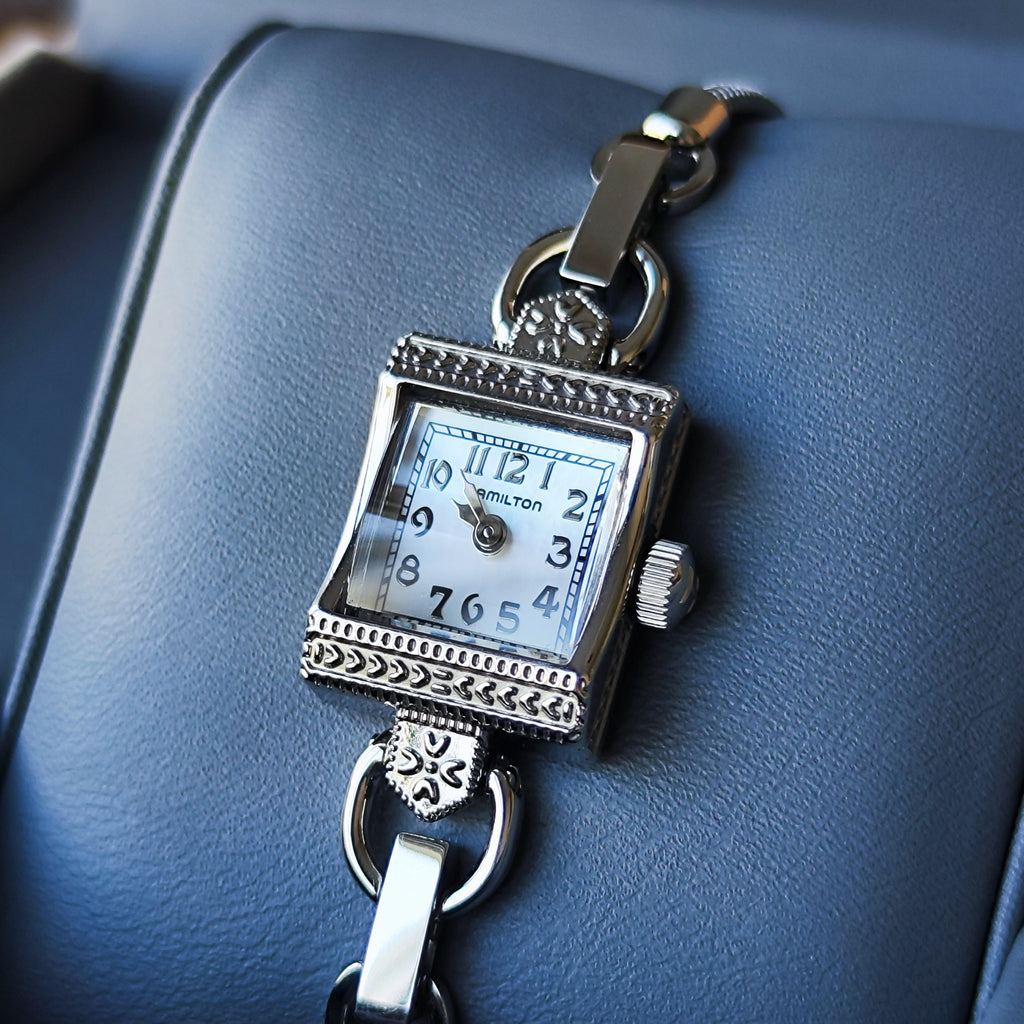 HAMILTON ハミルトン 6247 ヴィンテージ クォーツ 腕時計 最終値下げ HAMILTON ハミルトン 6247 スクエア スモセコ