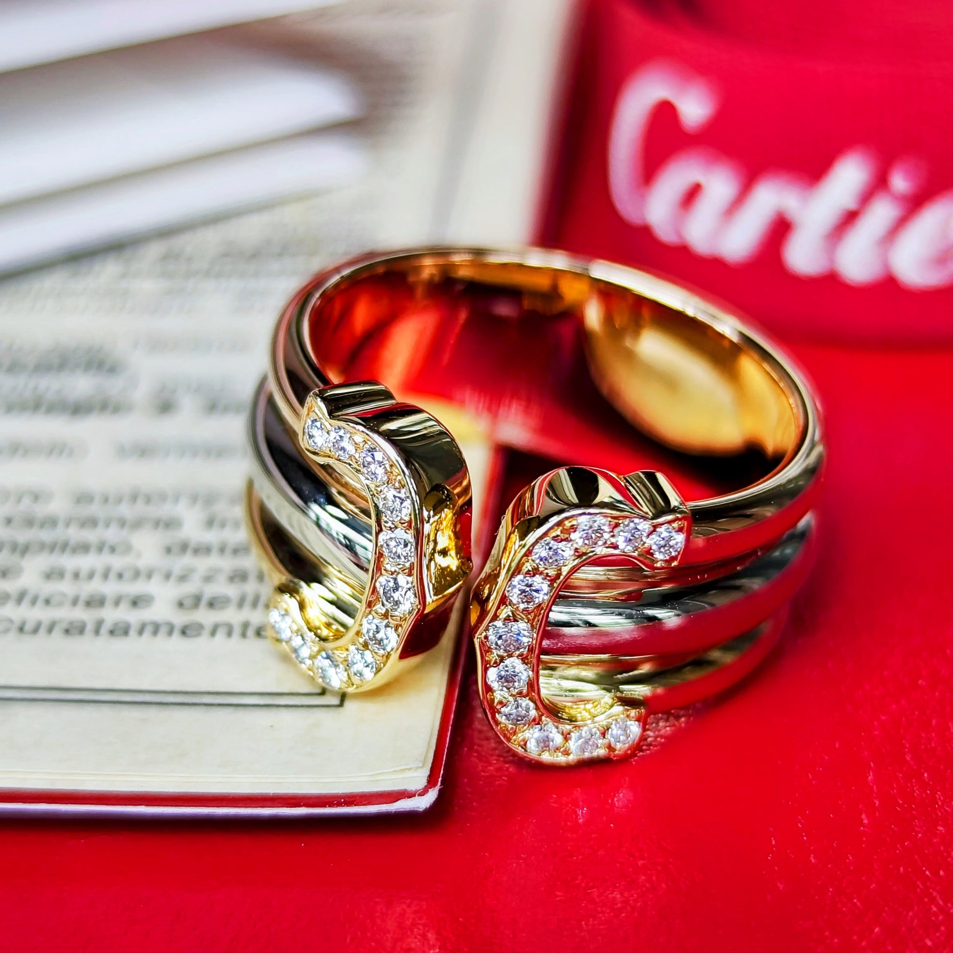 【廃盤 Cartier 】カルティエ 2C（デューブル・シー）ダイヤモンド 52