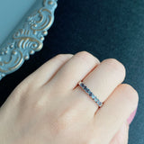 【ブラジル産】天然アレキサンドライト ハーフエタニティリング