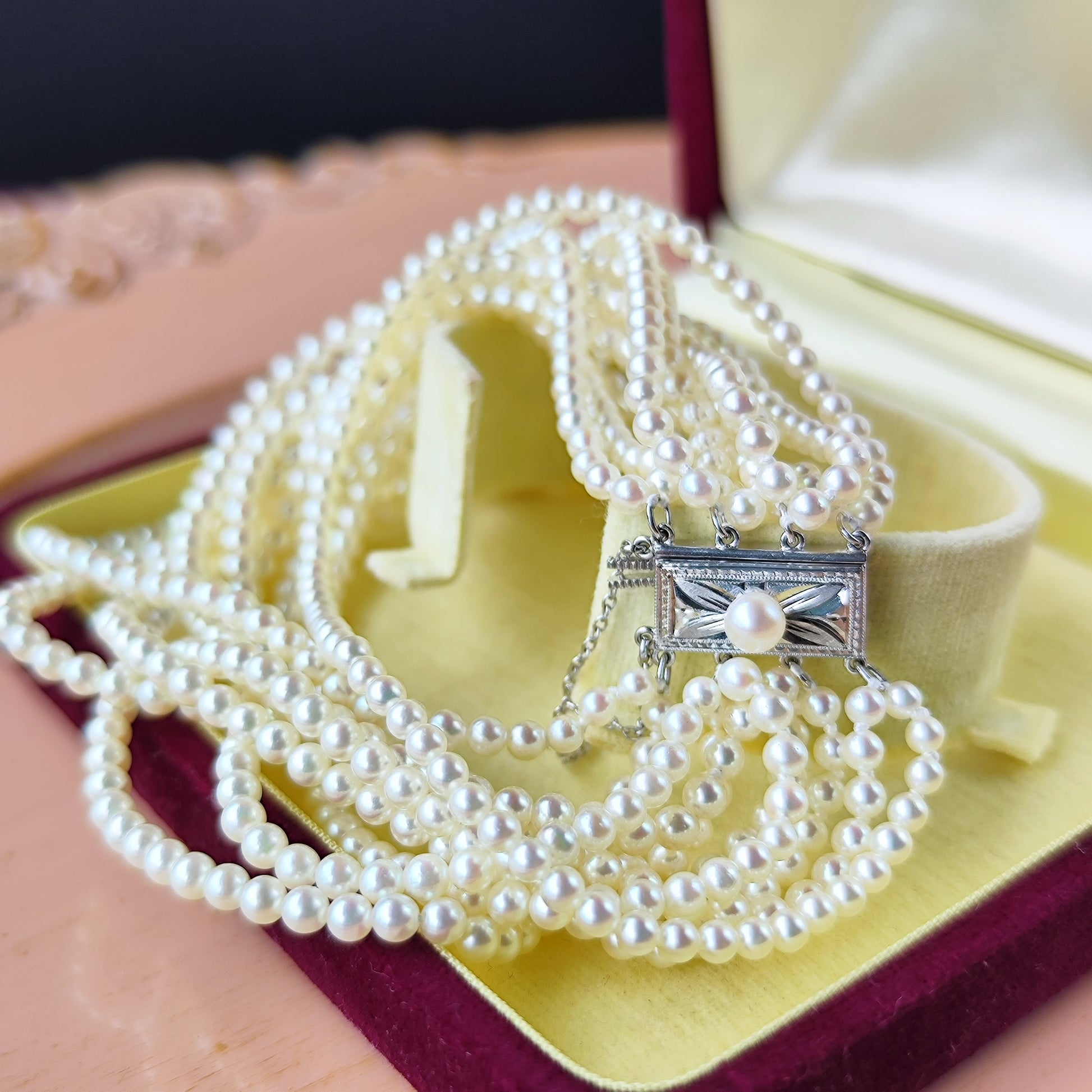 MIKIMOTO ミキモト あこやベビーパール ヴィンテージブレスレット 14金