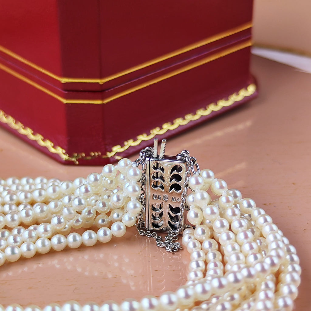 MIKIMOTO ミキモト あこやベビーパール ヴィンテージブレスレット 14金