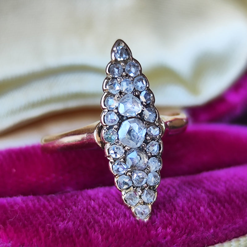 【アメリカアンティーク】天然ダイヤモンドリング 1920年頃