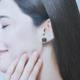 天然モルガナイト 天然ダイヤモンド ピアス