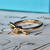 TIFFANY&Co ティファニー ノットリング 18金PG 12号